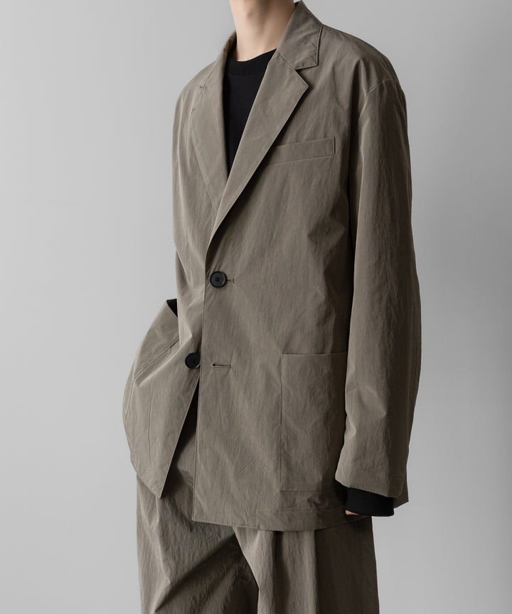 ssstein(シュタイン)の WINDPROOF NYLON SINGLE BREASTED JACKET - TAUPEの公式通販サイトsession福岡セレクトショップ
