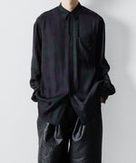 画像をギャラリービューアに読み込む, ANTHEM A-アンセムエーのLAYER PATTERN PRINTED SHIRTのFOG NAVY 公式通販サイトsession福岡セレクトショップ
