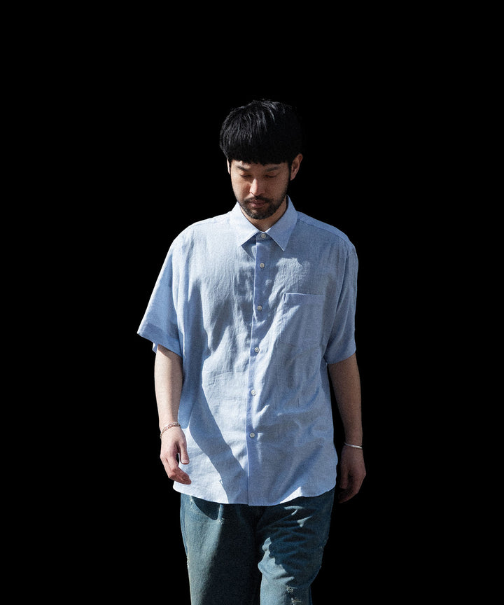 ssstein(シュタイン)のCOTTON SILK OVERSIZED SS SHIRT - SAXの公式通販サイトsession福岡セレクトショップ