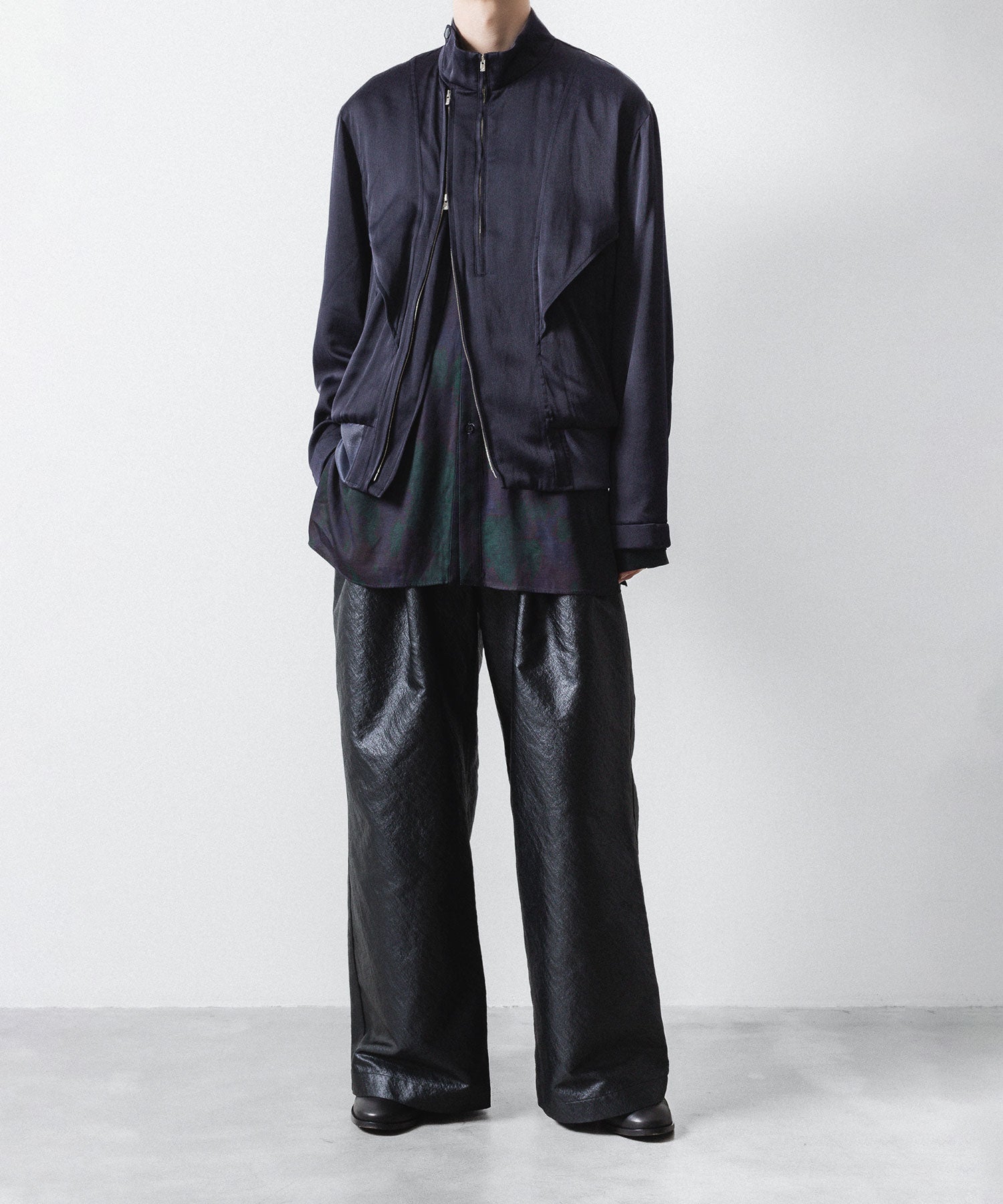 ANTHEM A アンセムエー FROSTING SATIN RIDING JACKETのNAVY公式通販サイトsession福岡セレクトショップ