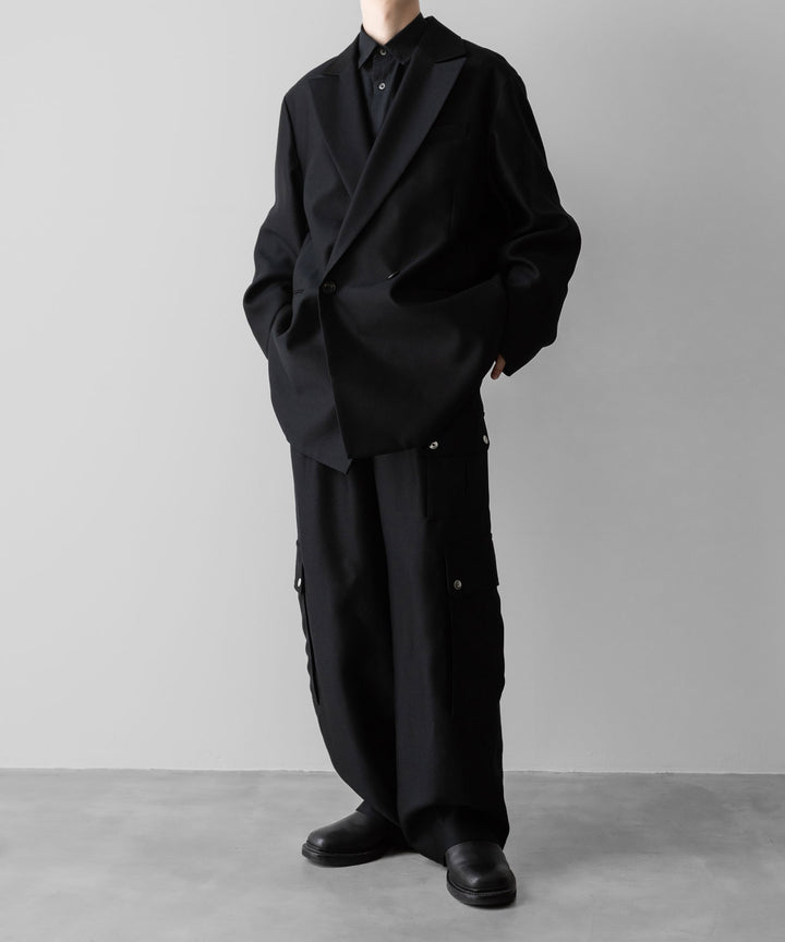 ssstein(シュタイン)のW/R/SI DOUBLE WEAVE CARGO POCKET TROUSERS - BLACKの公式通販サイトsession福岡セレクトショップ