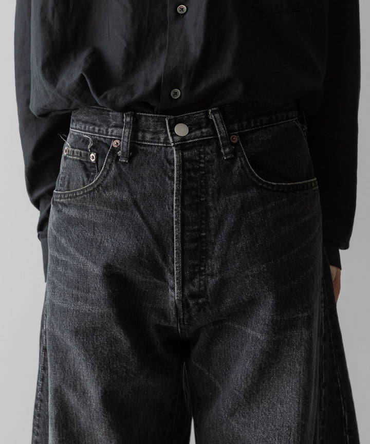 ssstein(シュタイン)のDEFORMATION WIDE VINTAGE DENIM JEANS - BLACKの公式通販サイトsession福岡セレクトショップ