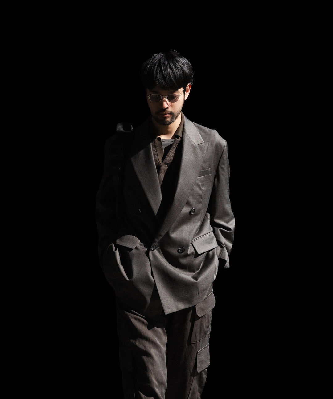 ssstein(シュタイン)のEXTRA FINE WOOL DOUBLE BREASTED BLAZER - BROWN GREYの公式通販サイトsession福岡セレクトショップ