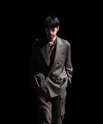 画像をギャラリービューアに読み込む, ssstein(シュタイン)のEXTRA FINE WOOL DOUBLE BREASTED BLAZER - BROWN GREYの公式通販サイトsession福岡セレクトショップ
