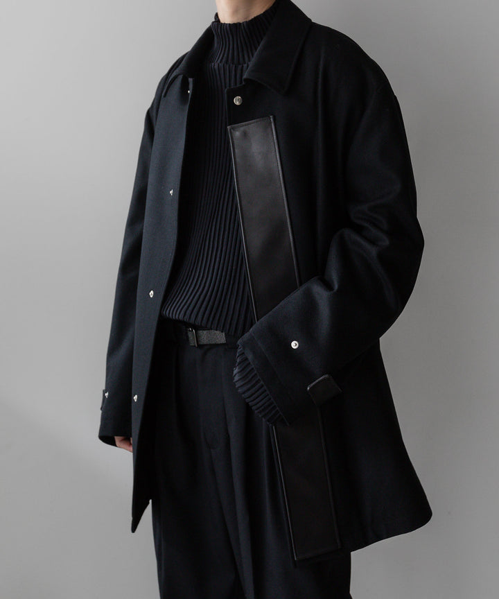 stein(シュタイン)の23AWコレクションLEATHER FLY FRONT LONG JACKETのBLACKstein(シュタイン)の23AWコレクションLEATHER FLY FRONT LONG JACKETのBLACK 公式通販サイトsession福岡セレクトショップ