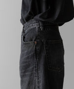 画像をギャラリービューアに読み込む, ssstein(シュタイン)のDEFORMATION WIDE VINTAGE DENIM JEANS - BLACKの公式通販サイトsession福岡セレクトショップ
