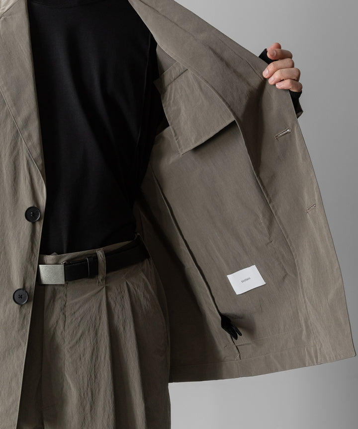 ssstein(シュタイン)の WINDPROOF NYLON SINGLE BREASTED JACKET - TAUPEの公式通販サイトsession福岡セレクトショップ