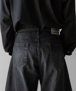 画像をギャラリービューアに読み込む, ssstein(シュタイン)のDEFORMATION WIDE VINTAGE DENIM JEANS - BLACKの公式通販サイトsession福岡セレクトショップ
