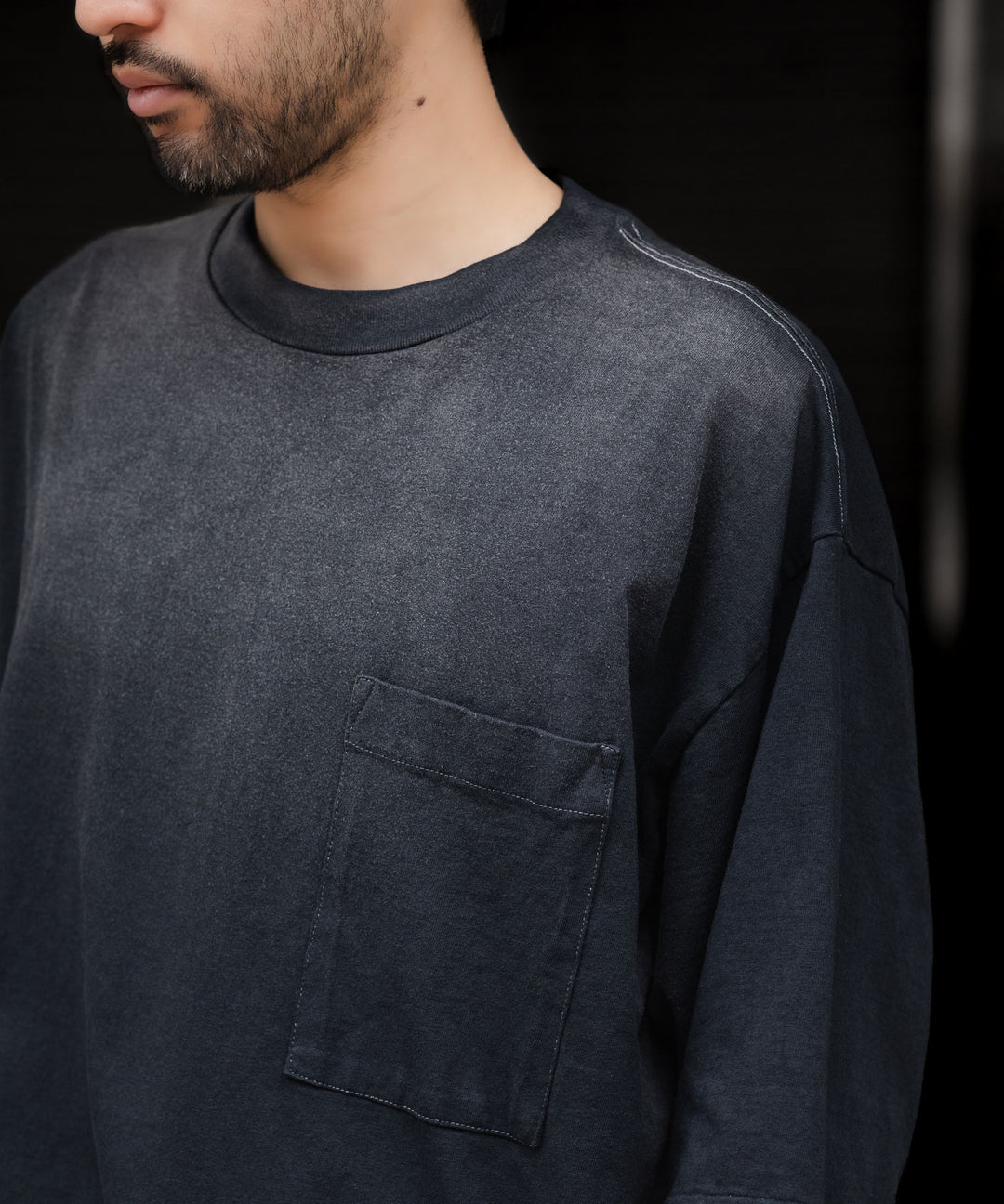 INTÉRIM インテリムのVINTAGE FADE BLACK  HYPER BIG POCKET T-SHIRTのSUN FADE 公式通販サイトsession福岡セレクトショップ