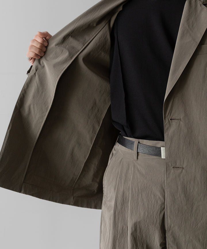 ssstein(シュタイン)の WINDPROOF NYLON SINGLE BREASTED JACKET - TAUPEの公式通販サイトsession福岡セレクトショップ