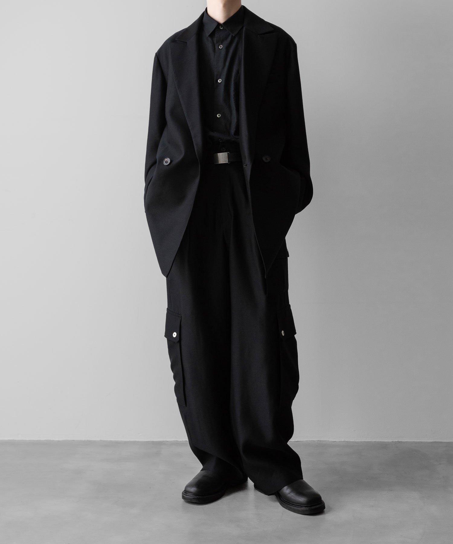 ssstein(シュタイン)のOVERSIZED PEAK LAPEL LONG JACKET - BLACKの公式通販サイトsession福岡セレクトショップ