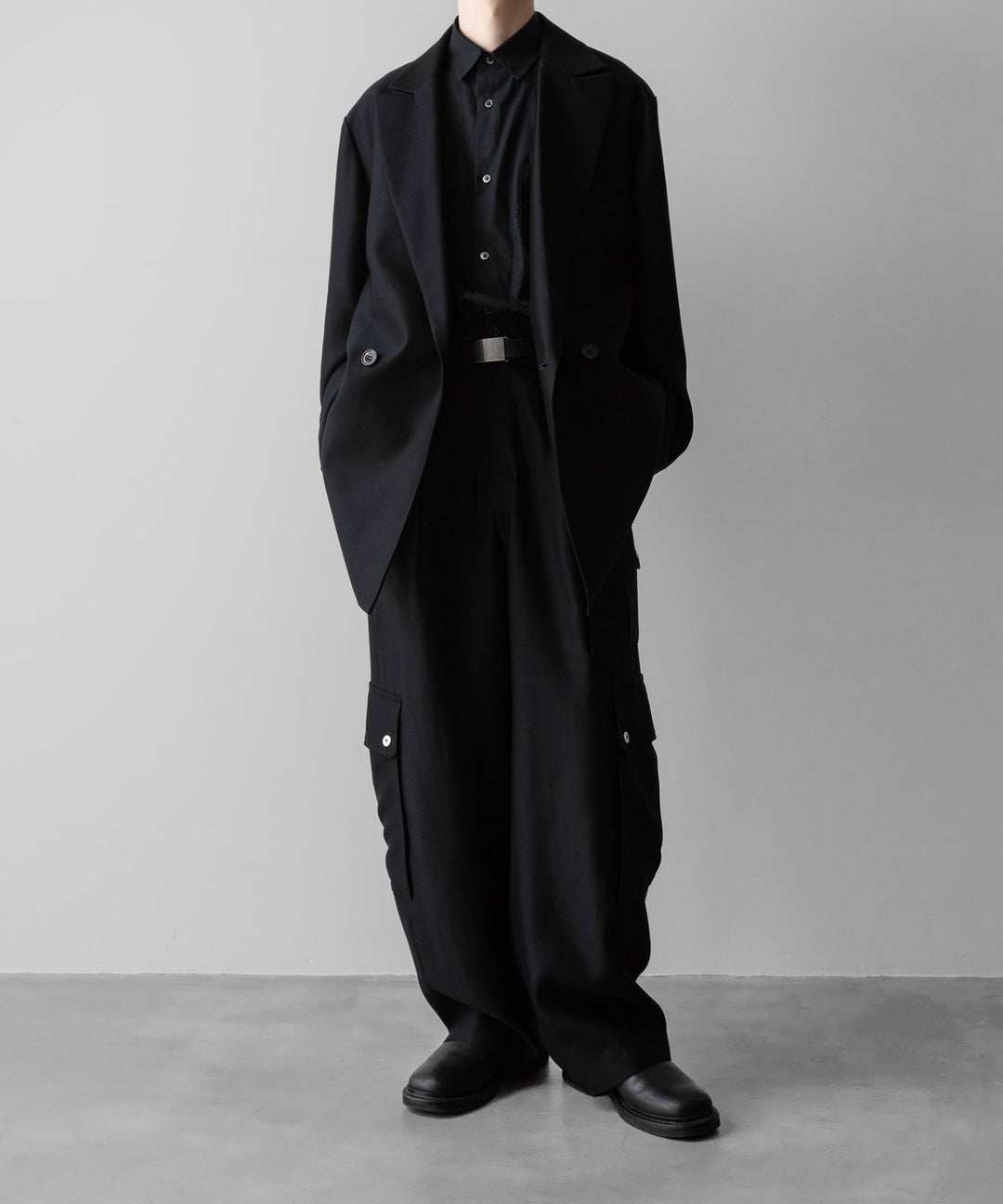 ssstein(シュタイン)のOVERSIZED PEAK LAPEL LONG JACKET - BLACKの公式通販サイトsession福岡セレクトショップ