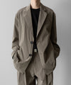 【ssstein】WINDPROOF NYLON SINGLE BREASTED JACKET - TAUPE