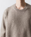 【ssstein】EXTRA FINE WOOL WARM KNIT CREW NECK LS - BEIGE