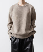 画像をギャラリービューアに読み込む, 【ssstein】EXTRA FINE WOOL WARM KNIT CREW NECK LS - BEIGE

