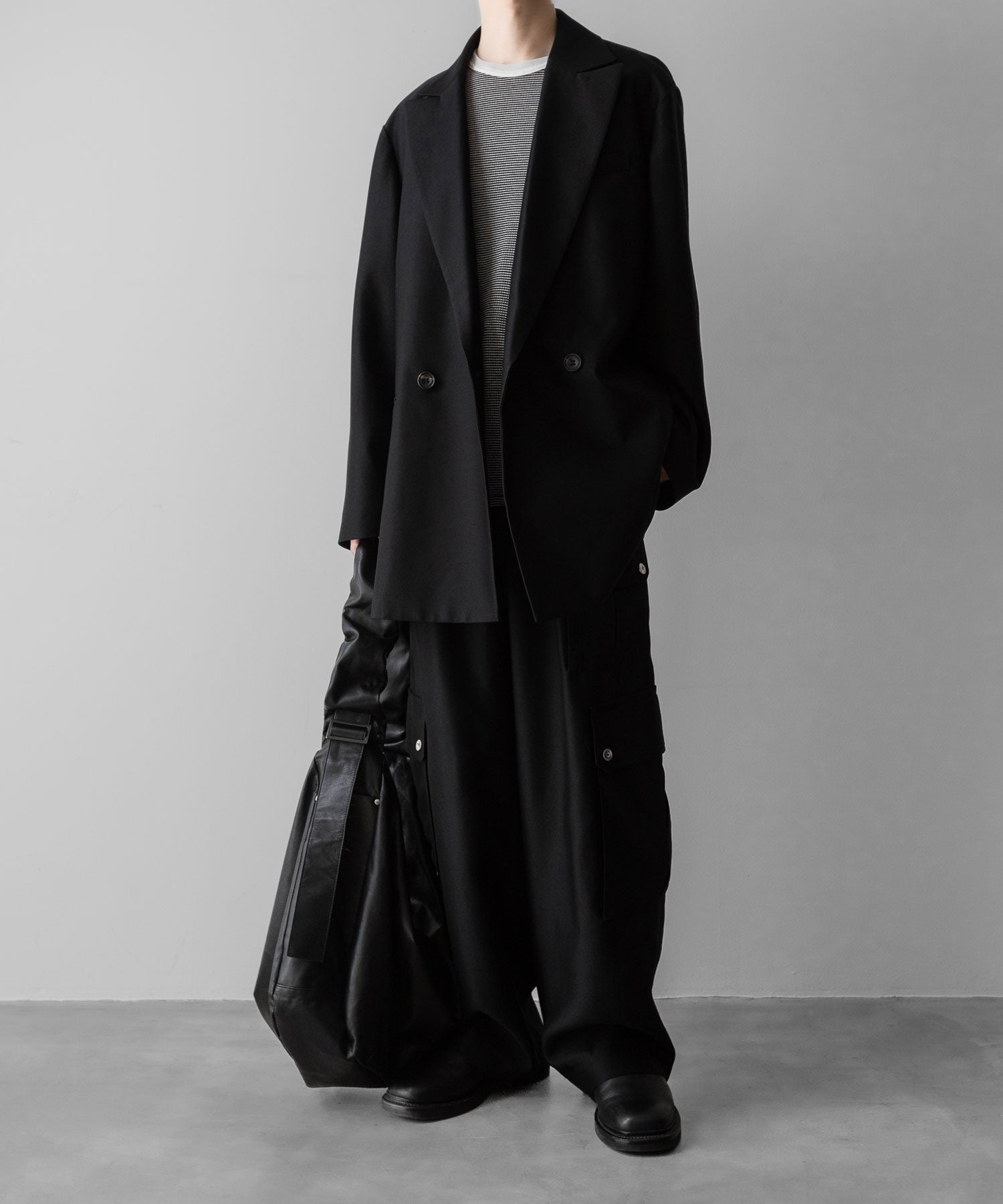 ssstein(シュタイン)のOVERSIZED PEAK LAPEL LONG JACKET - BLACKの公式通販サイトsession福岡セレクトショップ