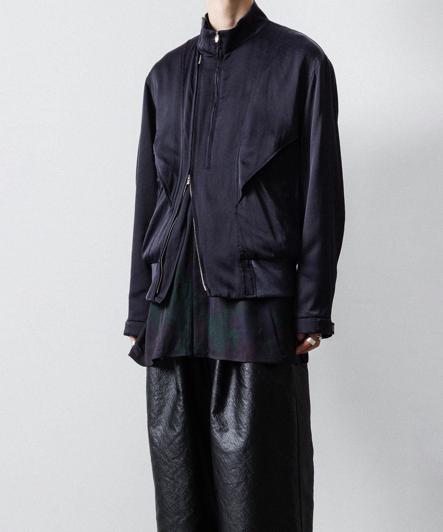 ANTHEM A アンセムエー FROSTING SATIN RIDING JACKETのNAVY公式通販サイトsession福岡セレクトショップ