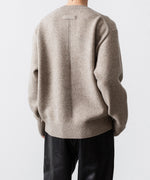 画像をギャラリービューアに読み込む, 【ssstein】EXTRA FINE WOOL WARM KNIT CREW NECK LS - BEIGE
