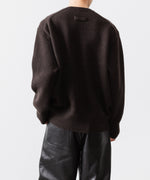 画像をギャラリービューアに読み込む, 【ssstein】EXTRA FINE WOOL WARM KNIT CREW NECK LS - DARK BROWN
