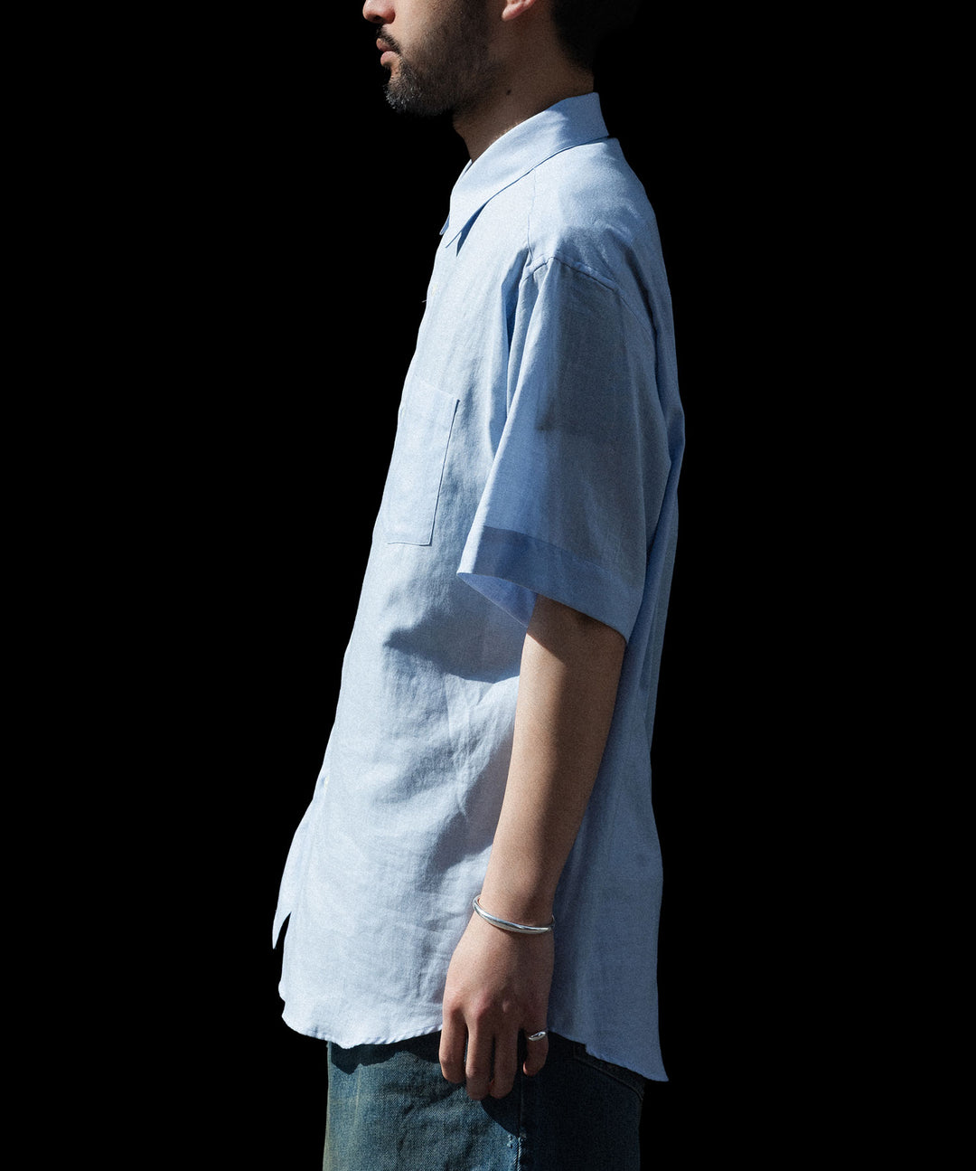 ssstein(シュタイン)のCOTTON SILK OVERSIZED SS SHIRT - SAXの公式通販サイトsession福岡セレクトショップ