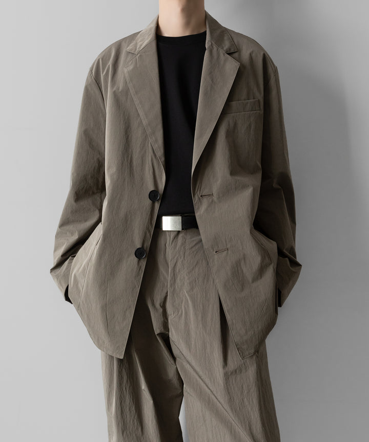 ssstein(シュタイン)の WINDPROOF NYLON SINGLE BREASTED JACKET - TAUPEの公式通販サイトsession福岡セレクトショップ