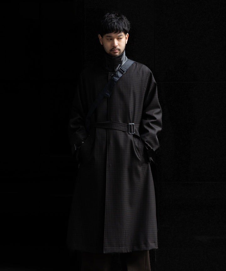 【stein】シュタイン 24SS OVERSIZED BALMACAAN COAT - GINGHAM sessionセッション福岡セレクトショップ 公式通販サイト