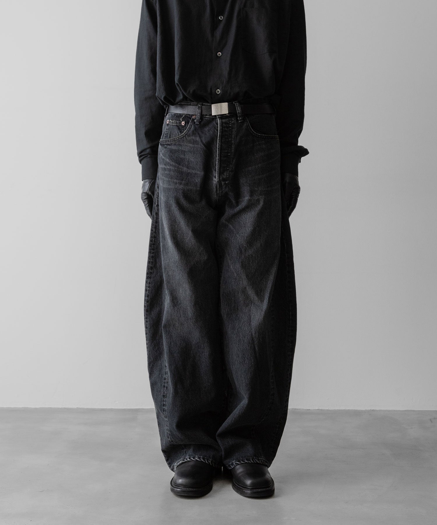 ssstein(シュタイン)のDEFORMATION WIDE VINTAGE DENIM JEANS - BLACKの公式通販サイトsession福岡セレクトショップ