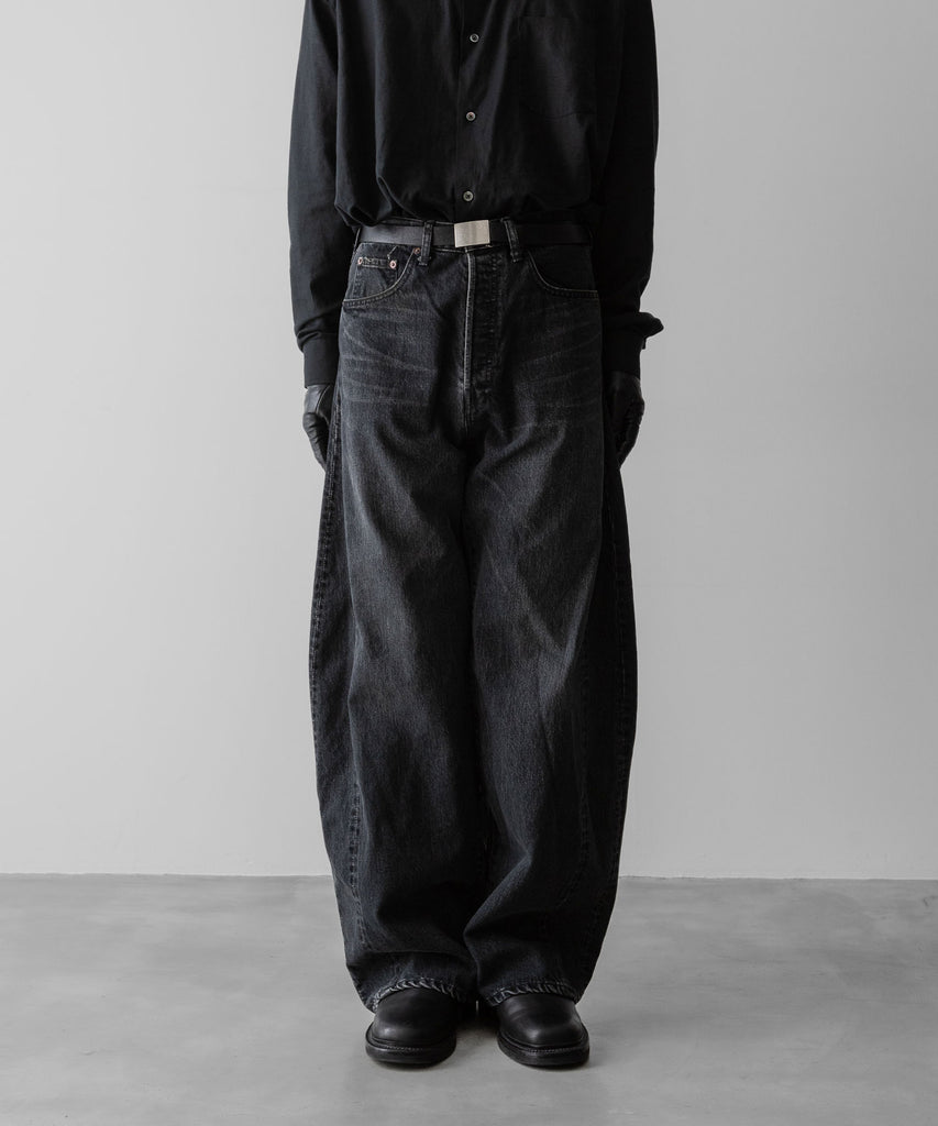 ssstein / シュタイン】DEFORMATION WIDE VINTAGE DENIM JEANS - BLACK