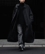 画像をギャラリービューアに読み込む, ssstein(シュタイン)のOVERSIZED LAYERED COMBINATION COAT - BLACKの公式通販サイトsession福岡セレクトショップ
