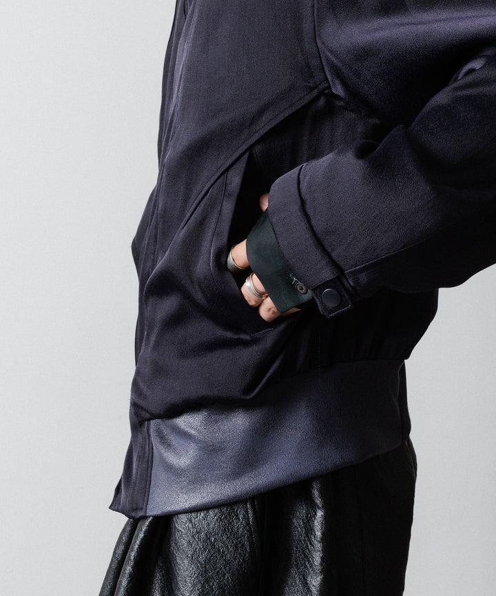 ANTHEM A アンセムエー FROSTING SATIN RIDING JACKETのNAVY公式通販サイトsession福岡セレクトショップ