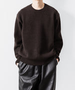 画像をギャラリービューアに読み込む, 【ssstein】EXTRA FINE WOOL WARM KNIT CREW NECK LS - DARK BROWN
