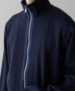 画像をギャラリービューアに読み込む, ato アトウのWOOL STAND COLLAR ZIP CARDIGAN NAVYの公式通販サイトsession福岡セレクトショップ
