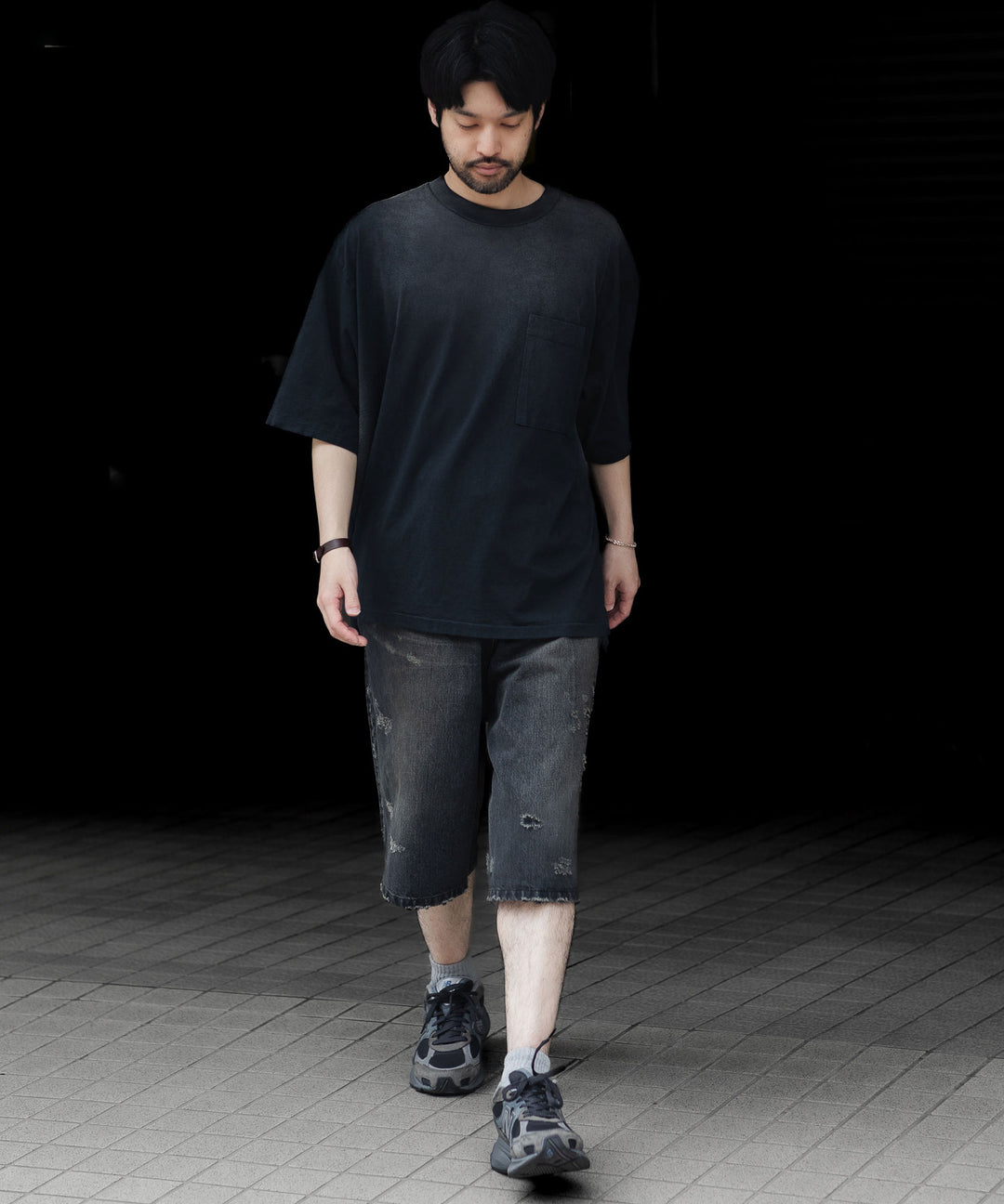 INTÉRIM インテリムのVINTAGE FADE BLACK  HYPER BIG POCKET T-SHIRTのSUN FADE 公式通販サイトsession福岡セレクトショップ