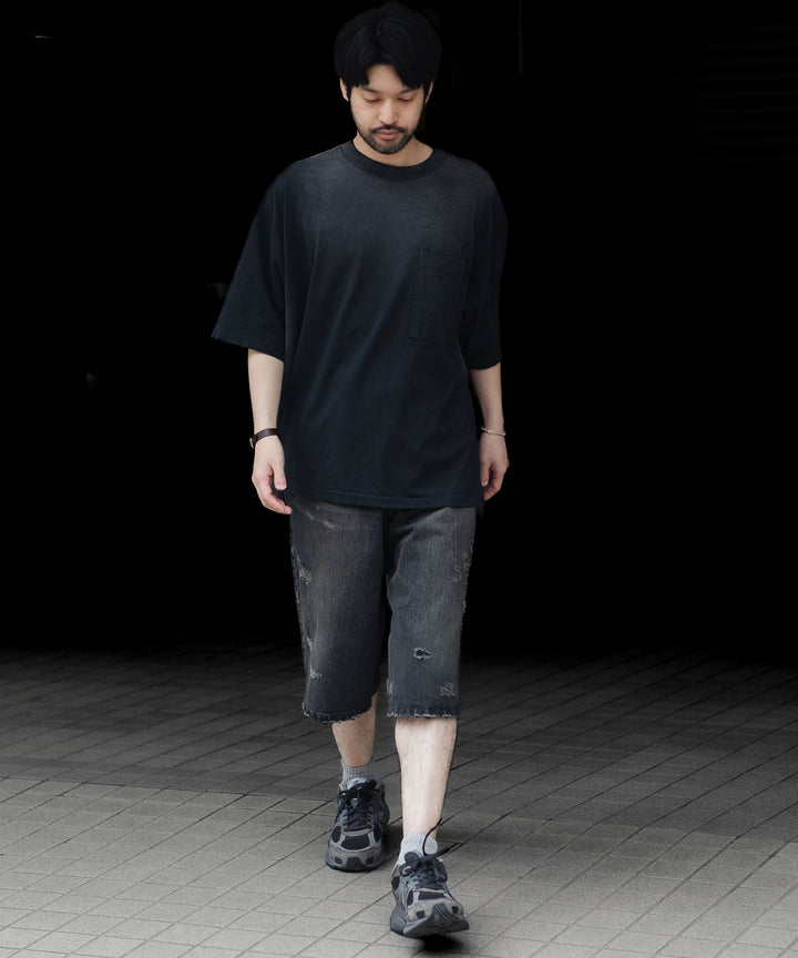 INTÉRIM インテリムのVINTAGE FADE BLACK  HYPER BIG POCKET T-SHIRTのSUN FADE 公式通販サイトsession福岡セレクトショップ