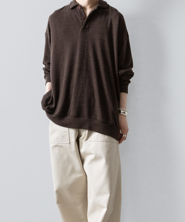 【INTÉRIM】ORGANIC COTTON HBT TWILL BAKER PANTS - IVORY
