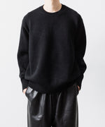 画像をギャラリービューアに読み込む, 【ssstein】EXTRA FINE WOOL WARM KNIT CREW NECK LS - BLACK
