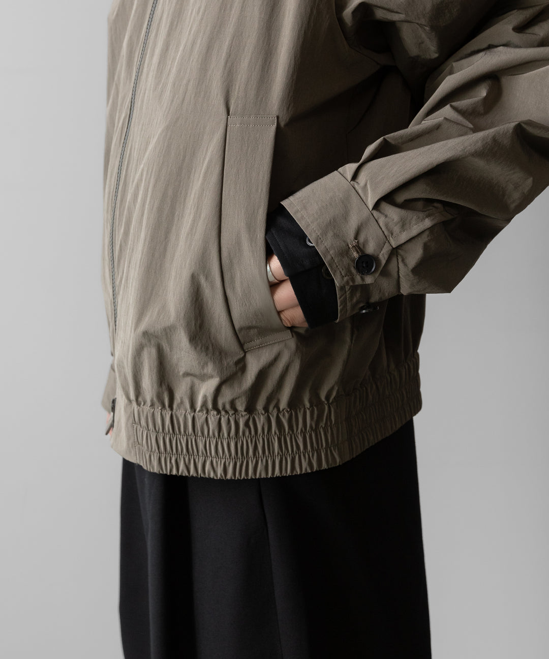 ssstein(シュタイン)のWINDPROOF NYLON ZIP JACKET - TAUPEの公式通販サイトsession福岡セレクトショップ