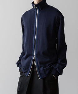 ato アトウのWOOL STAND COLLAR ZIP CARDIGAN NAVYの公式通販サイトsession福岡セレクトショップ