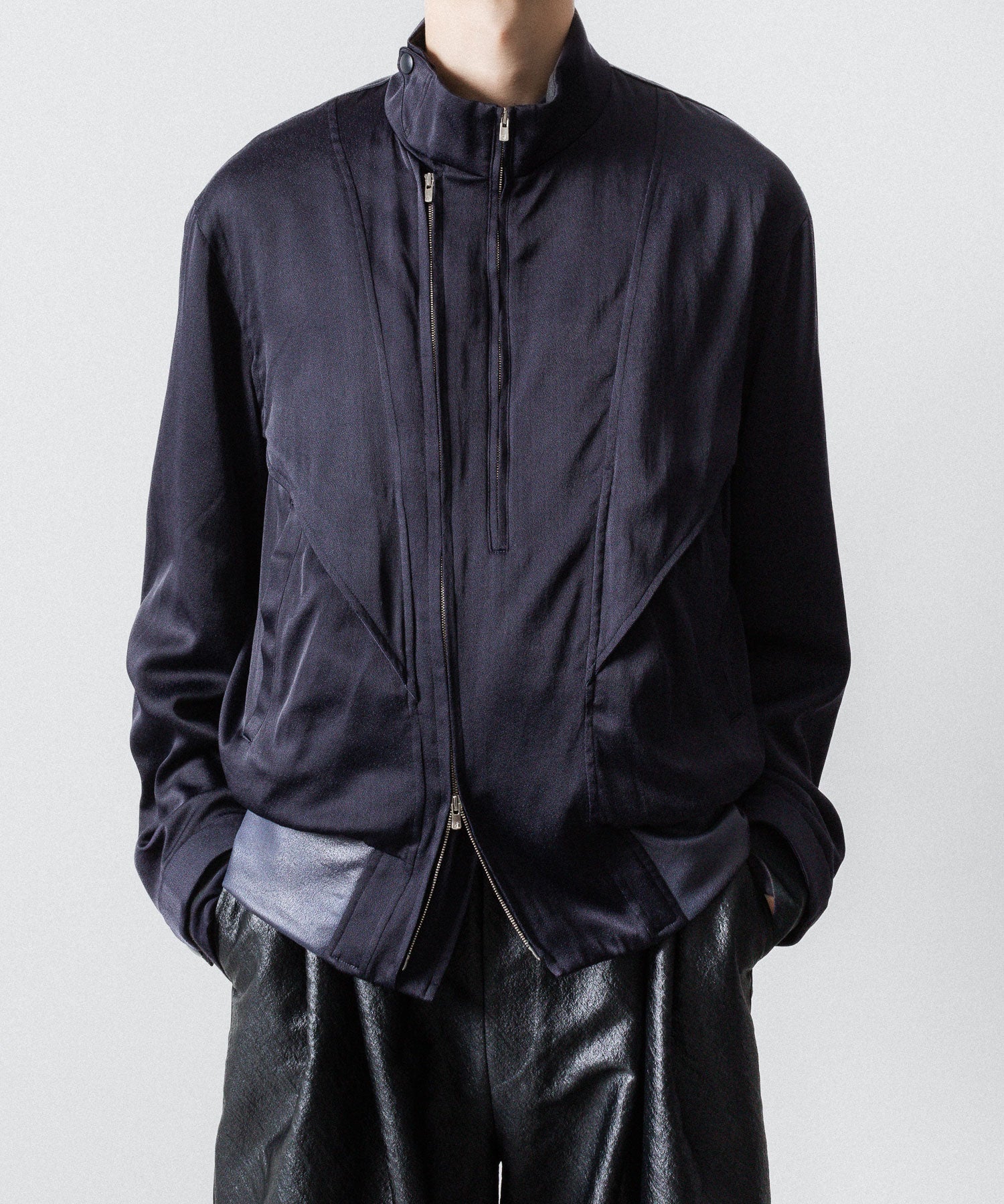 ANTHEM A アンセムエー FROSTING SATIN RIDING JACKETのNAVY公式通販サイトsession福岡セレクトショップ