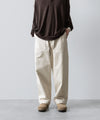 【INTÉRIM】ORGANIC COTTON HBT TWILL BAKER PANTS - IVORY