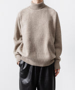 画像をギャラリービューアに読み込む, 【ssstein】EXTRA FINE WOOL WARM KNIT TURTLE NECK LS - BEIGE
