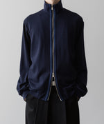 画像をギャラリービューアに読み込む, ato アトウのWOOL STAND COLLAR ZIP CARDIGAN NAVYの公式通販サイトsession福岡セレクトショップ
