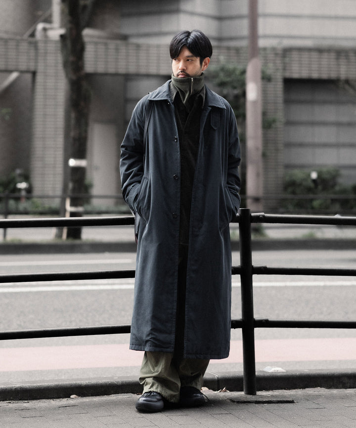 VEIN ヴェインのFIBRIL POPLIN PADDING BALMACAAN COAT - BLACKの公式通販サイトsession福岡セレクトショップ