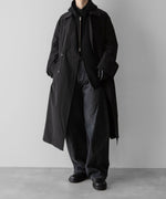 画像をギャラリービューアに読み込む, ssstein(シュタイン)のCOTTON DOUBLE KNIT TUCKED ZIP HOODIE - BLACKの公式通販サイトsession福岡セレクトショップ
