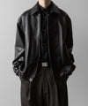 【ssstein】LEATHER ZIP SHORT JACKET - DARK BROWN