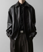 画像をギャラリービューアに読み込む, ssstein(シュタイン)のLEATHER ZIP SHORT JACKET - DARK BROWNの公式通販サイトsession福岡セレクトショップ
