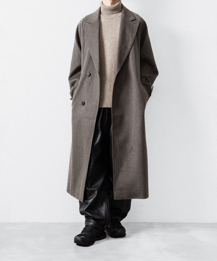 【ssstein】EXTRA FINE WOOL WARM KNIT TURTLE NECK LS - BEIGE