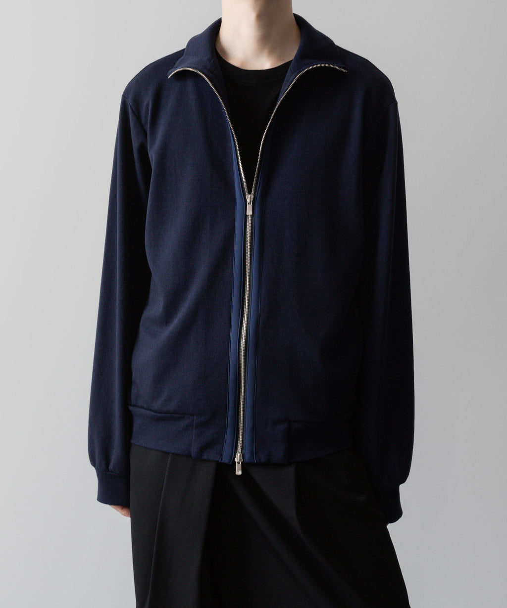 ato アトウのWOOL STAND COLLAR ZIP CARDIGAN NAVYの公式通販サイトsession福岡セレクトショップ