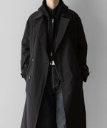 画像をギャラリービューアに読み込む, ssstein(シュタイン)のCOTTON DOUBLE KNIT TUCKED ZIP HOODIE - BLACKの公式通販サイトsession福岡セレクトショップ
