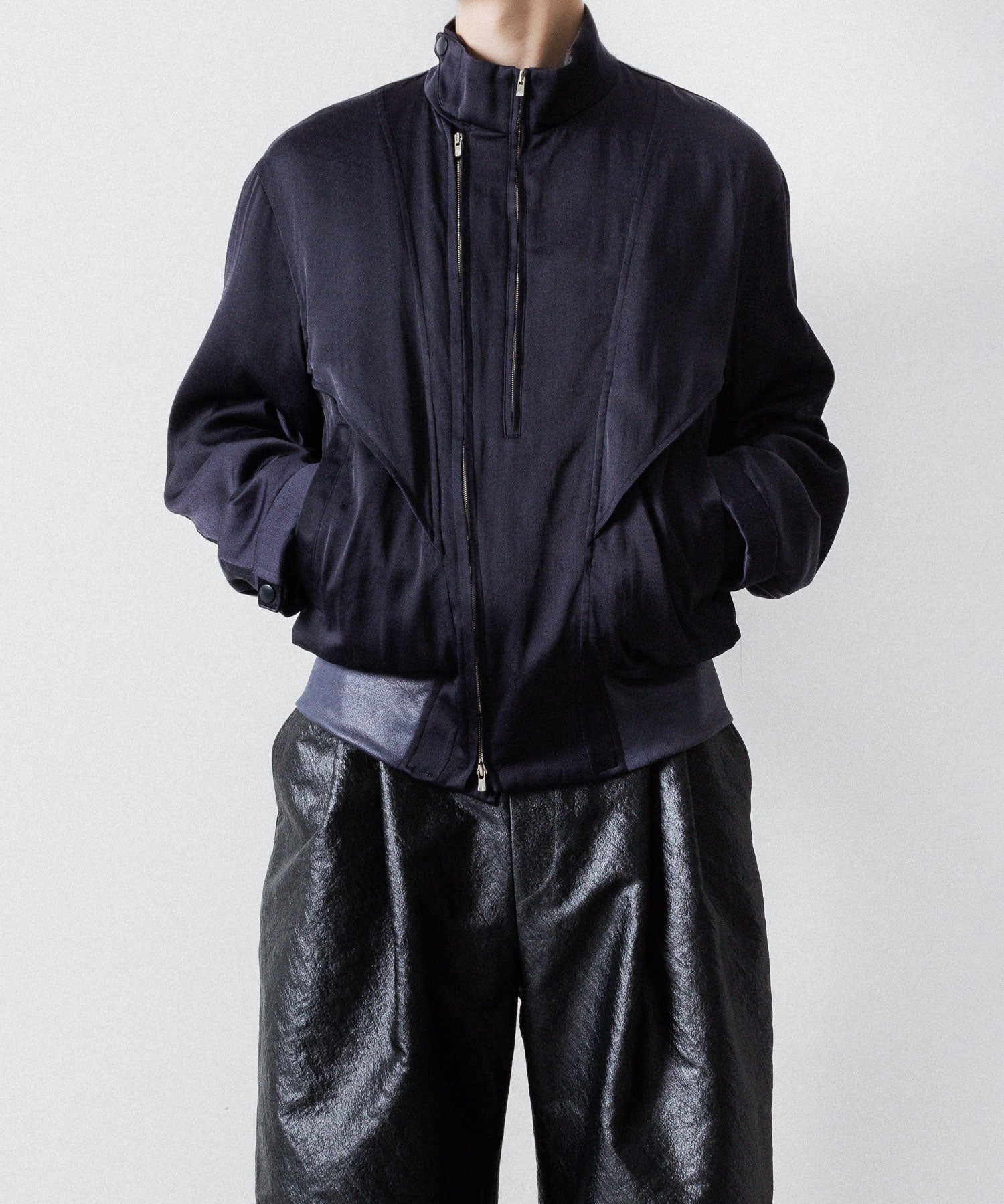 ANTHEM A アンセムエー FROSTING SATIN RIDING JACKETのNAVY公式通販サイトsession福岡セレクトショップ